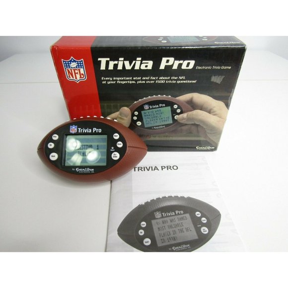 NFL Trivia Pro Electronic Hand Held Trivia Game in Box - Picture 4 of 6